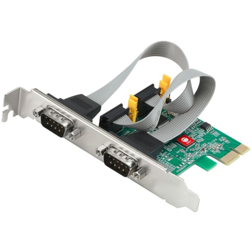 SIIG 2 Port DP Cyber RS-232 2S PCIe Card - 250Kbps - ASIX AX99100 Chipset - PCI Express Base Specification 2.0 Compliant - JJ-E20711-S1 - eCommerce Business Prime