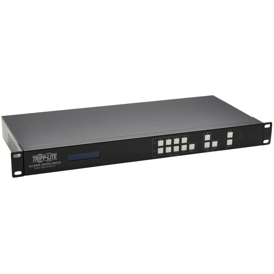 Tripp Lite 4x4 HDMI Matrix Switch / Splitter w Audio Extractor 4K 60Hz HDR - 4096 x 2160 - 4K - Twisted Pair - 4 x 4 - 4 x HDMI Out - B302-4HX4H-4K - eCommerce Business Prime