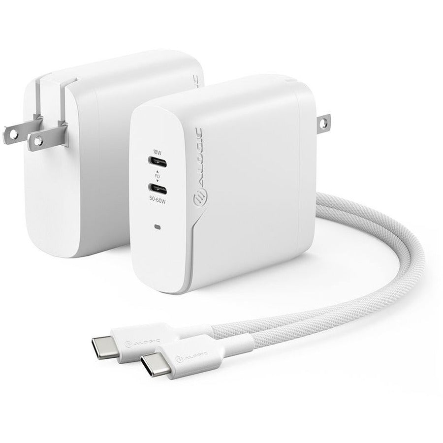 ALOGIC 2X68 Rapid Power 68W GaN Charger - ALOGIC 2X68 Rapid Power 68W GaN Charger - Includes 2m USB-C Charging Cable - eCommerce Business Prime