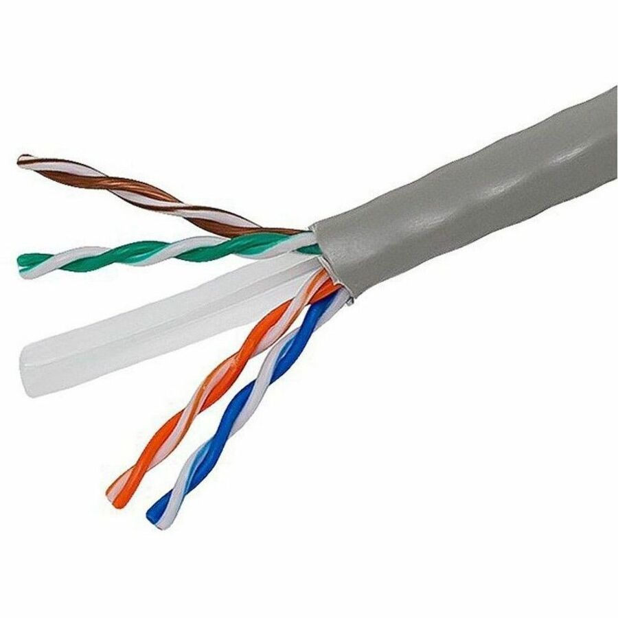 4XEM Cat 5E 1000ft (305 m) Bulk Cable (Grey) - 1000 ft Category 5e Network Cable for Network Device, Home Theater System, Desktop Computer - Bare Wire - Bare Wire - 1.2 Gbit/s - CMG - 24 AWG - Gray - 4XCAT5E1000GR - eCommerce Business Prime