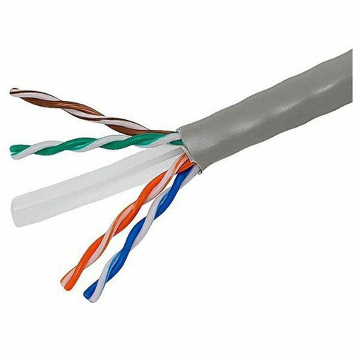 4XEM Cat 5E 1000ft (305 m) Bulk Cable (Grey) - 1000 ft Category 5e Network Cable for Network Device, Home Theater System, Desktop Computer - Bare Wire - Bare Wire - 1.2 Gbit/s - CMG - 24 AWG - Gray - 4XCAT5E1000GR - eCommerce Business Prime