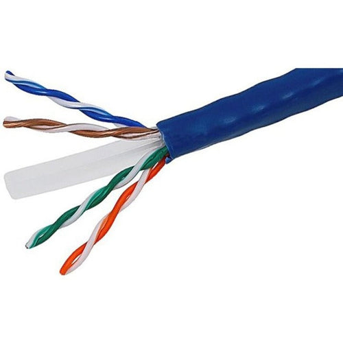 4XEM 1000 ft Roll Blue Cat5e Stranded CM-Rated For In-Wall Use - 1000 ft Category 5e Network Cable for Network Device, Home Theater System, Desktop Computer, Patch Panel - First End: Bare Wire - Secon...  - 4XCAT5ESTRANDB - eCommerce Business Prime