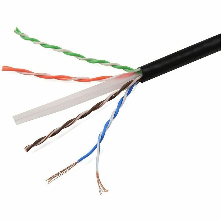 4XEM Cat6 UTP Bulk Cable (Black) - 1000 ft Category 6 Network Cable for Network Device, Home Theater System, Desktop Computer - Bare Wire - Bare Wire - 10 Gbit/s up to 30M/100FT- CM - 24 AWG - Black - 4XCAT61000BK - eCommerce Business Prime