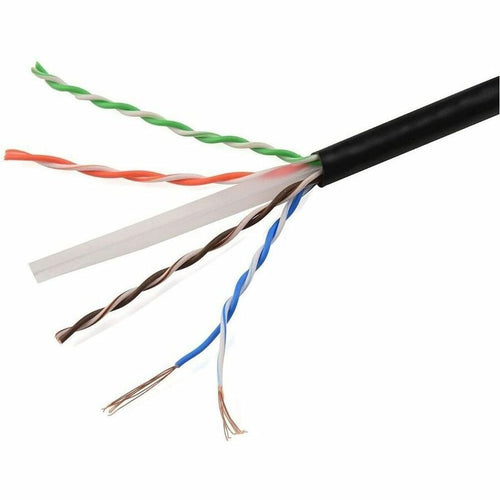 4XEM Cat6 UTP Bulk Cable (Black) - 1000 ft Category 6 Network Cable for Network Device, Home Theater System, Desktop Computer - Bare Wire - Bare Wire - 10 Gbit/s up to 30M/100FT- CM - 24 AWG - Black - 4XCAT61000BK - eCommerce Business Prime
