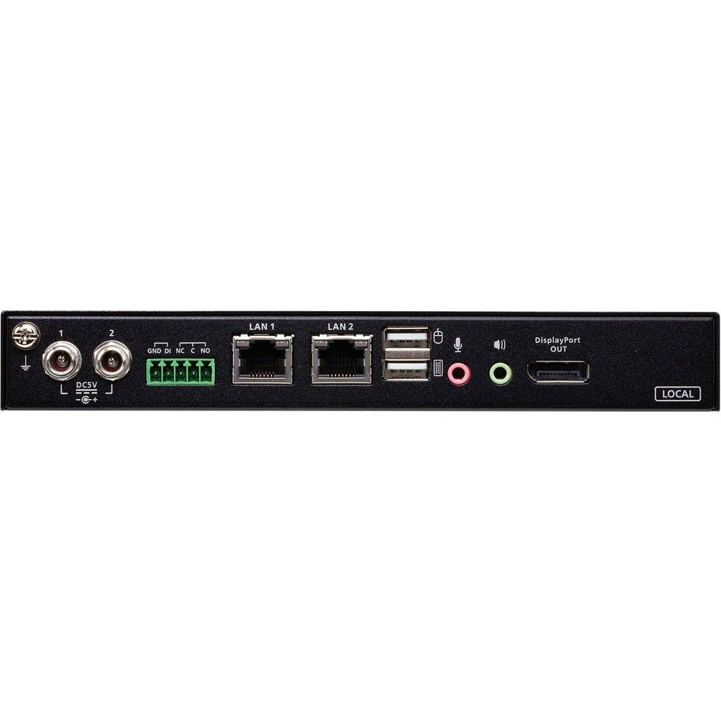 ATEN 1-Local/Remote Share Access Single Port 4K DisplayPort KVM over IP Switch - 1 Computer(s) - 1 Local User(s) - 1 Remote User(s) - 4096 x 2160 - 2 x Network (RJ-45) - 4 x USB - Desktop, Rack-mounta...  - CN9950 - eCommerce Business Prime