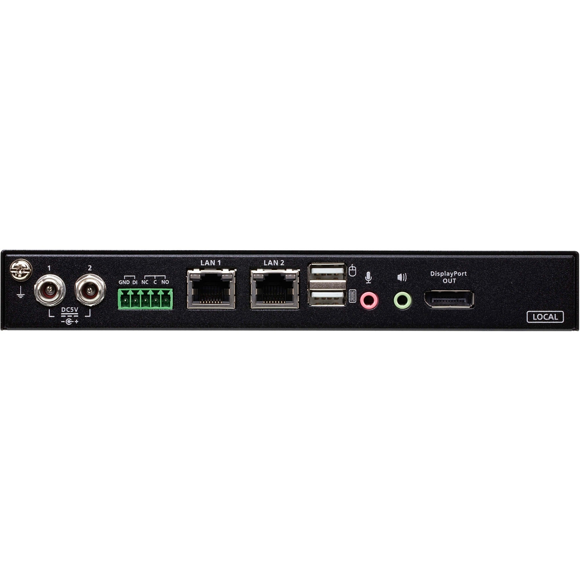 ATEN 1-Local/Remote Share Access Single Port 4K DisplayPort KVM over IP Switch - 1 Computer(s) - 1 Local User(s) - 1 Remote User(s) - 4096 x 2160 - 2 x Network (RJ-45) - 4 x USB - Desktop, Rack-mounta...  - CN9950 - eCommerce Business Prime