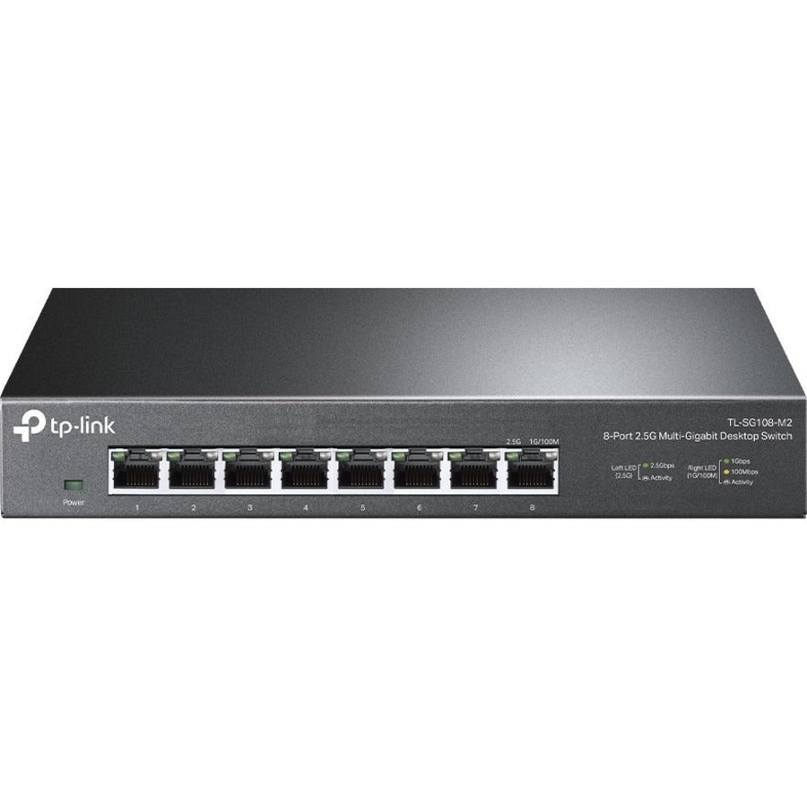 TP-Link TL-SG108-M2 - 8-Port Multi-Gigabit Unmanaged Network Switch - Limited Lifetime Protection - Ethernet Splitter - 2.5G Bandwidth - Plug & Play - Desktop/Wall-Mount - Fanless Metal Design - TL-SG108-M2 - eCommerce Business Prime
