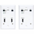 Tripp Lite HDMI Over Cat6 Extender Kit Wallplate Transmitter Receiver 4K - 1 Input Device - 1 Output Device - 230 ft Range - 2 x Network (RJ-45) - 1 x HDMI In - 1 x HDMI Out - 4K UHD - 3840 x 2160 - T...  - B127A-1A1-FHFH - eCommerce Business Prime