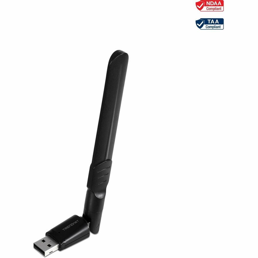 TRENDnet AC1200 High Gain Dual Band Wave 2 MU-MIMO Wireless USB USB 3.1 Gen 1 Adapter, for Windows and Mac, Black, TEW-805UBH - USB 3.1 - 1.17 Gbit/s - 2.40 GHz ISM - 5 GHz UNII - External - TEW-805UBH - eCommerce Business Prime