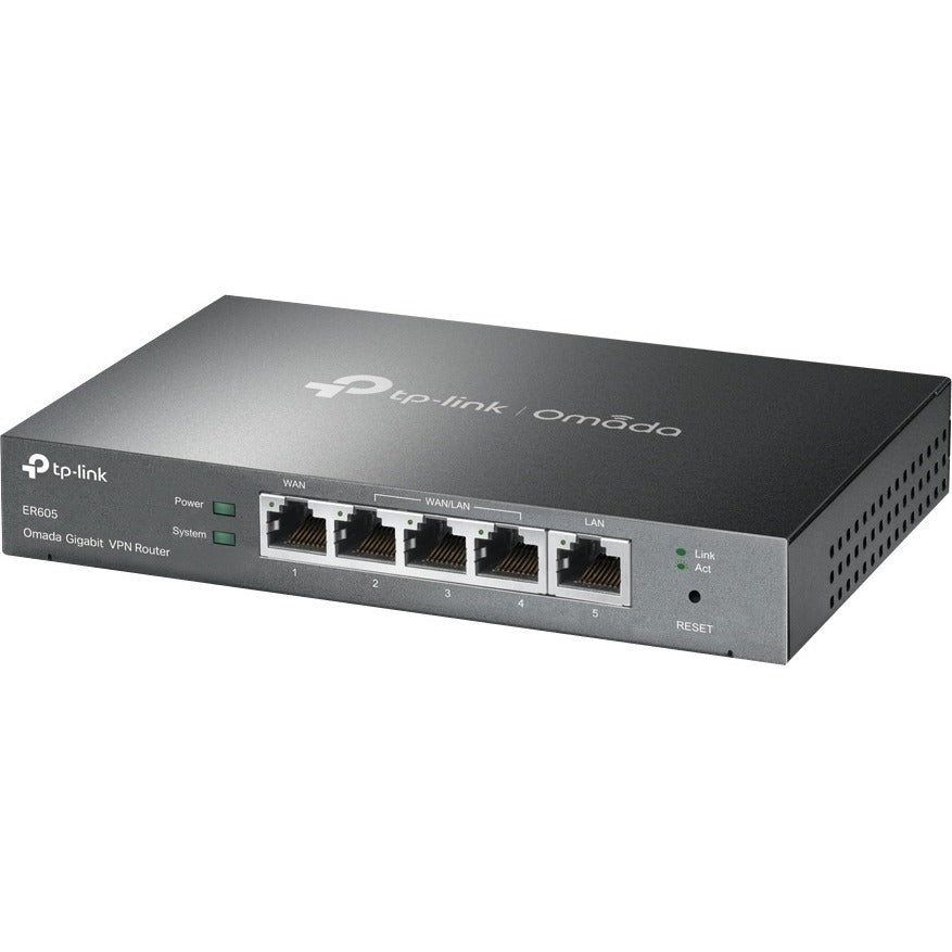 TP-Link ER605 - Multi-WAN Wired VPN Router - Limited Lifetime Warranty - Up to 4 Gigabit WAN Ports - SPI Firewall SMB Router - Omada SDN Integrated - Load Balance - Lightning Protection - ER605 - eCommerce Business Prime