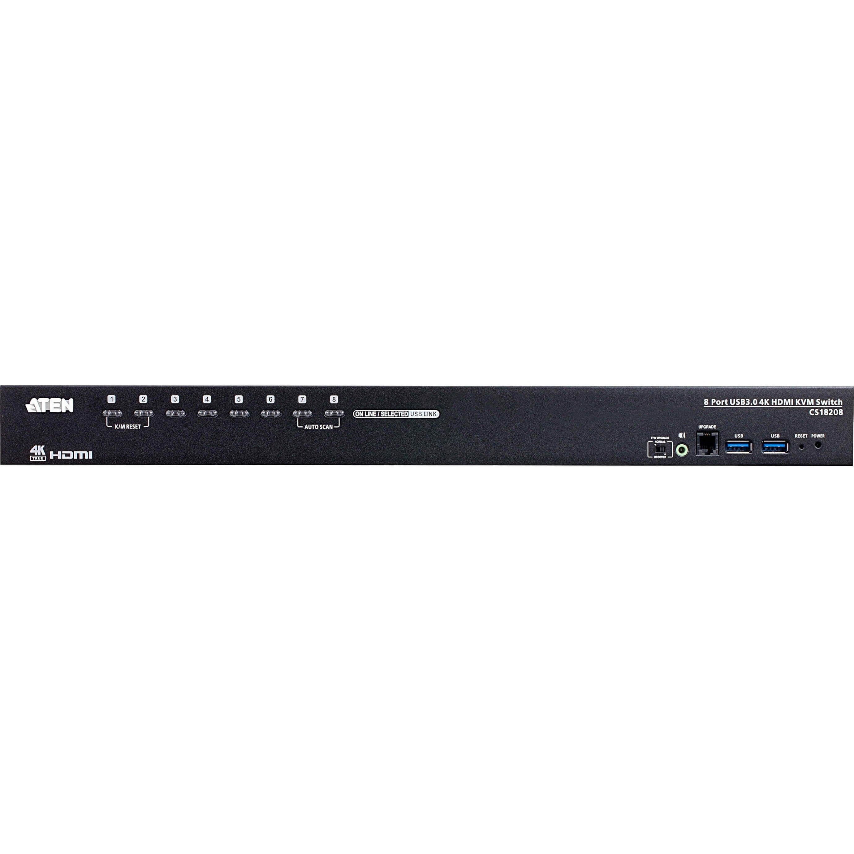 ATEN CS18216 16-Port USB 3.0 4K HDMI KVM Switch with Rack Mounting Kit - 8 Computer(s) - 1 Local User(s) - 4096 x 2160 - 12 x USB - 9 x HDMI - Desktop, Rack-mountable - CS18208 - eCommerce Business Prime