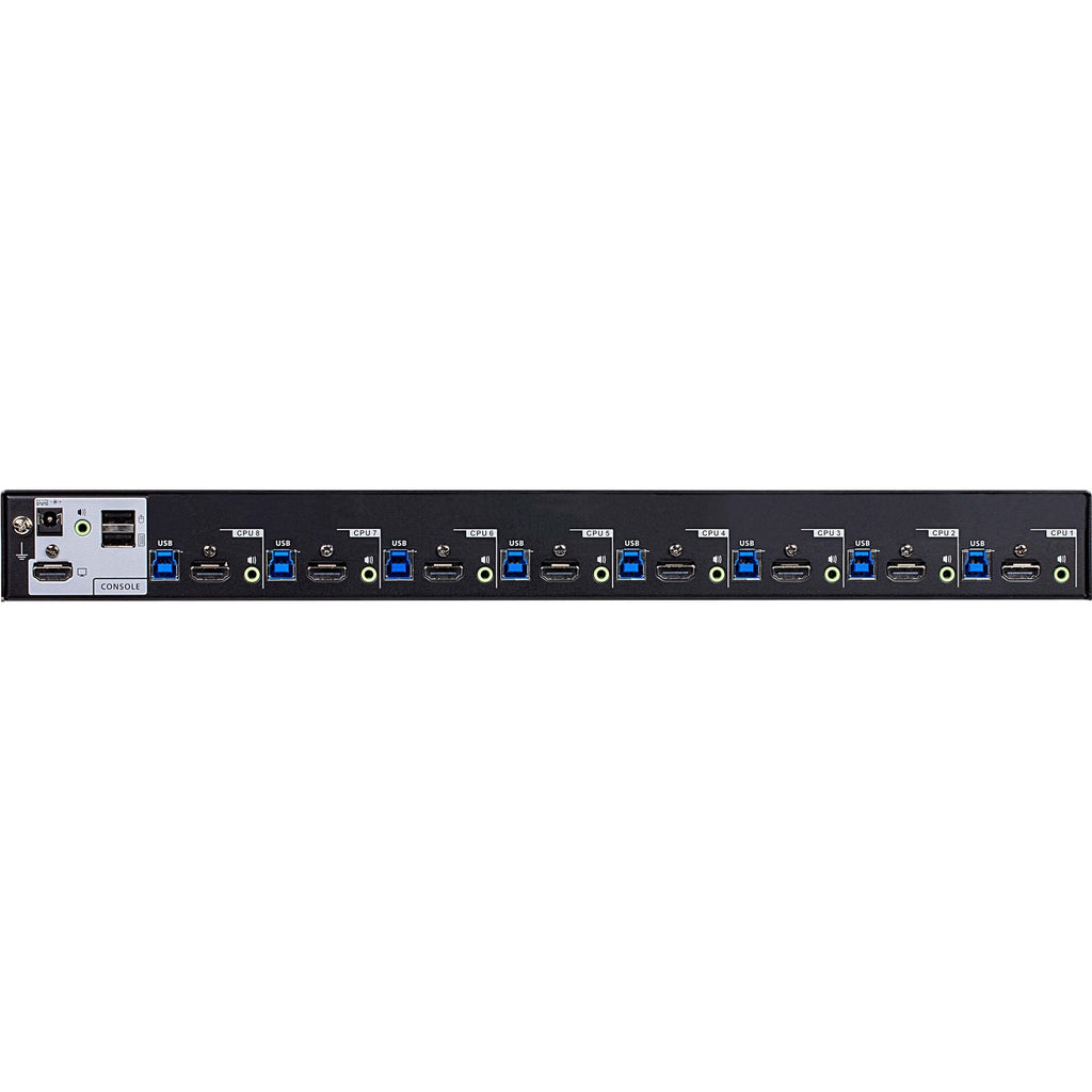 ATEN CS18216 16-Port USB 3.0 4K HDMI KVM Switch with Rack Mounting Kit - 8 Computer(s) - 1 Local User(s) - 4096 x 2160 - 12 x USB - 9 x HDMI - Desktop, Rack-mountable - CS18208 - eCommerce Business Prime