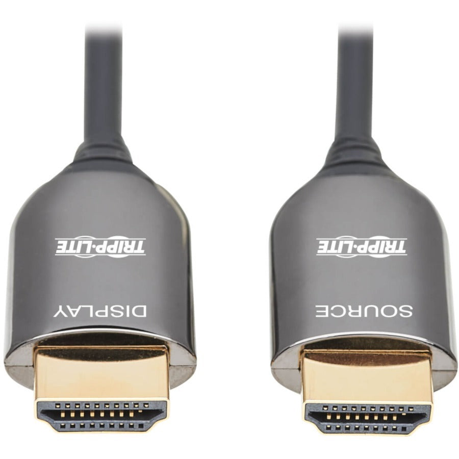 Tripp Lite 8K HDMI Plenum-Rated Fiber Active Optical Cable (AOC) - 8K UHD @ 60 Hz, HDR, M/M, Black, 20 m - 65.62 ft Fiber Optic A/V Cable for Audio/Video Device, Home Theater System, Notebook, Tablet,...  - P568F-20M-8K6 - eCommerce Business Prime