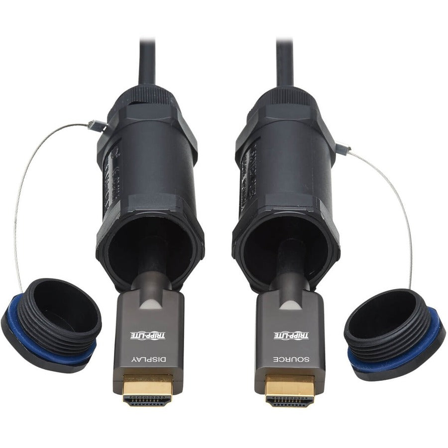 Tripp Lite HDMI Fiber Active Optical Cable Armored Hooded 4K 60Hz M/M 30M - 98.43 ft Fiber Optic A/V Cable for Audio/Video Device, Notebook, Tablet, Blu-ray Player, Gaming Console, Security Camera, HD...  - P568FA-30M-W - eCommerce Business Prime