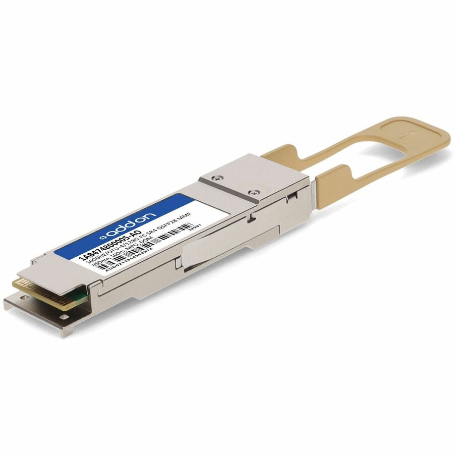 AddOn Arista Networks QSFP28 Module - For Data Networking, Optical NetworkOptical Fiber - 50/125 &micro;m - Multi-mode - 128 Gigabit Ethernet - 100GBase-SR4, Fiber Channel - Hot-swappable, Hot-pluggab...  - 1AB474800005-AO - eCommerce Business Prime