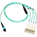 Axiom MPO Female to 4 LC Multimode OM4 50/125 Fiber Optic Breakout Cable - 40m - 131.23 ft Fiber Optic Network Cable for Network Device - First End: 1 x MPO Network - Female - Second End: 4 x LC Netwo...  - MP8LCOM4R40M-AX - eCommerce Business Prime