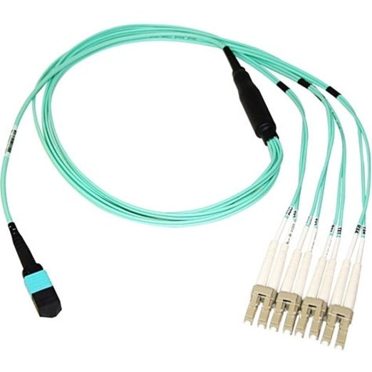 Axiom MPO Female to 4 LC Multimode OM4 50/125 Fiber Optic Breakout Cable - 40m - 131.23 ft Fiber Optic Network Cable for Network Device - First End: 1 x MPO Network - Female - Second End: 4 x LC Netwo...  - MP8LCOM4R40M-AX - eCommerce Business Prime