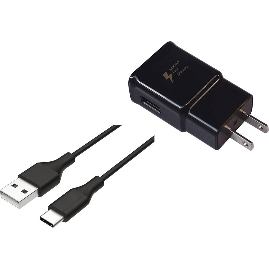 4XEM Samsung USB-C 6FT Charger Kit (Black) - Black - 4XSAMKITUSBCB6 - eCommerce Business Prime