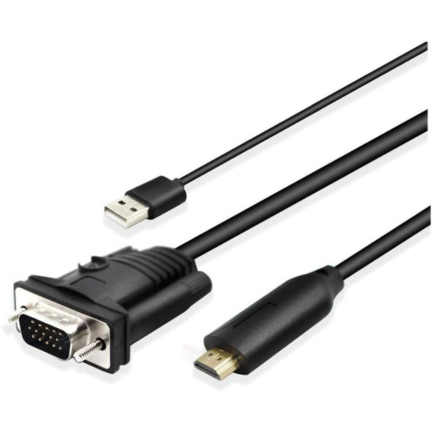 4XEM HDMI to VGA 10FT Cable with USB Audio - 10 ft HDMI/USB/VGA Video Cable for Video Device, Monitor, Computer, Home Theater System - First End: 1 x HDMI Digital Audio/Video - Male, 1 x USB Type A - ...  - 4XHDMIVGA10FTU - eCommerce Business Prime