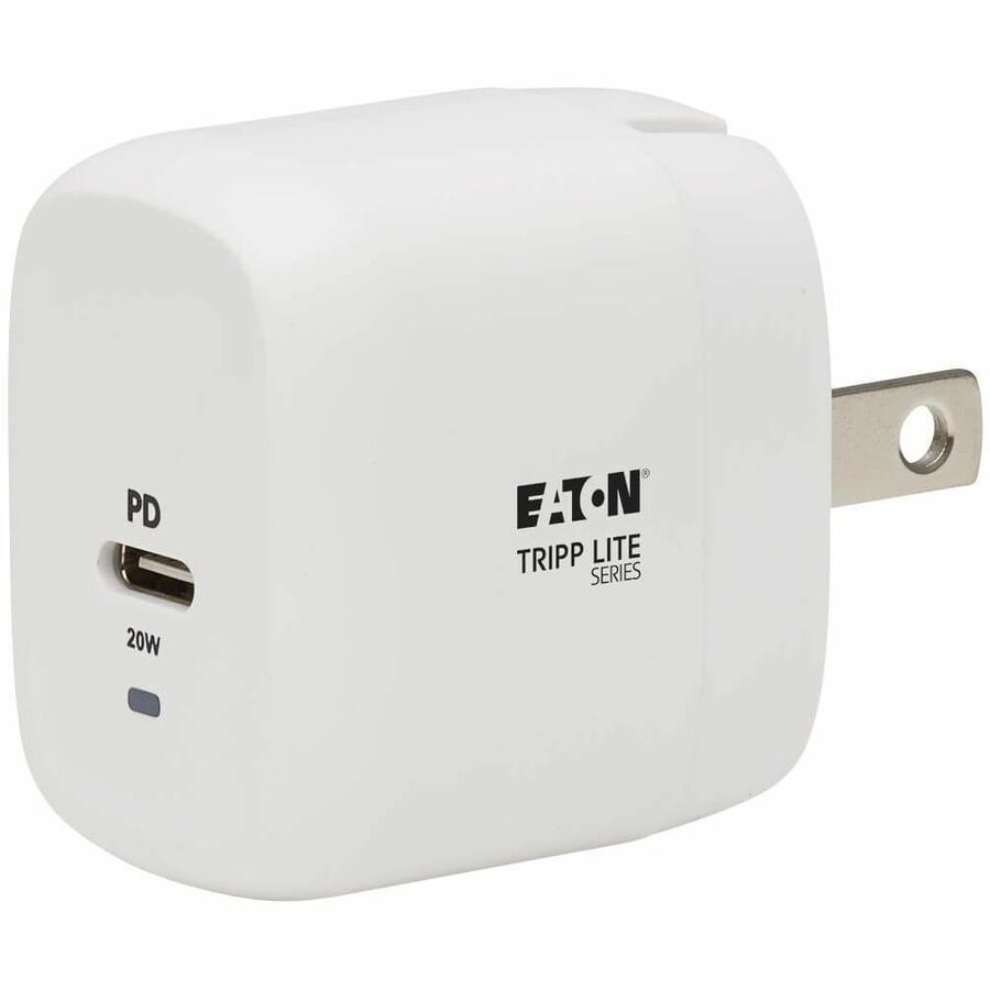 Tripp Lite USB-C Wall Charger Compact 1-Port GaN Technology, 20W PD 3.0 Charging, White - 120 V AC, 230 V AC Input - 5 V DC/3 A, 9 V DC Output - White - U280-W01-20C1-G - eCommerce Business Prime