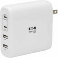 Tripp Lite USB C Wall Charger 4Port Compact Gan Technology 100W PD3.0 White - 120 V AC, 230 V AC Input - 5 V DC/5 A, 9 V DC, 15 V DC, 20 V DC Output - White - U280-W04-100C2G - eCommerce Business Prime