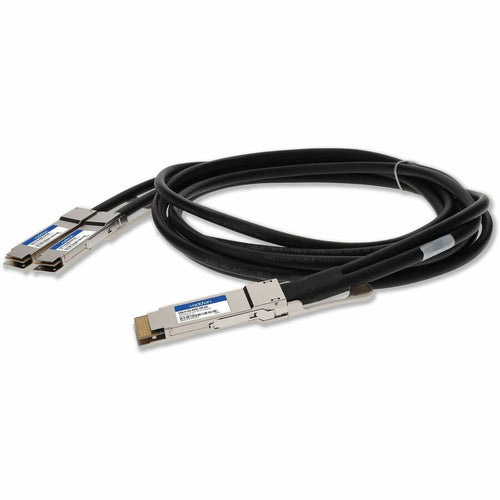 AddOn Twinaxial Network Cable - 6.56 ft Twinaxial Network Cable for Network Device, Transceiver, Switch, Server, Router - First End: 1 x QSFP-DD Network - Male - Second End: 2 x QSFP56 Network - Male ...  - CAB-D-2Q-400G-2M-AO - eCommerce Business Prime