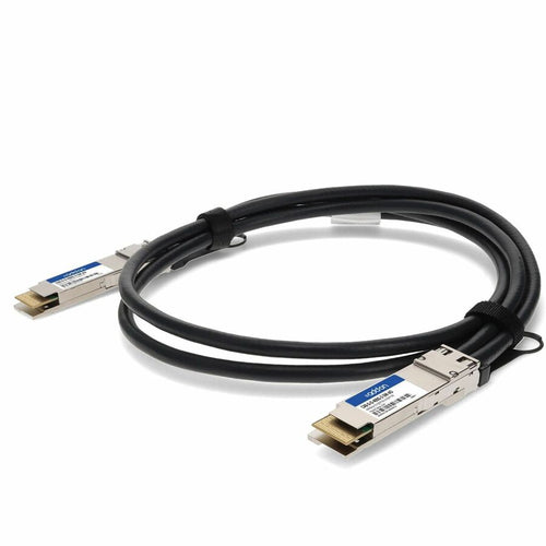 AddOn Twinaxial Network Cable - 8.20 ft Twinaxial Network Cable for Network Device, Server, Storage Device, Switch, Router, Transceiver - First End: 1 x QSFP-DD Network - Second End: 1 x QSFP-DD Netwo...  - CAB-D-D-400G-2-5M-AO - eCommerce Business Prime