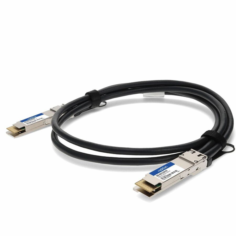 AddOn Twinaxial Network Cable - 3.28 ft Twinaxial Network Cable for Network Device, Transceiver, Server, Storage Device, Switch, Router - First End: 1 x QSFP-DD Network - Second End: 1 x QSFP-DD Netwo...  - QDD-400-CU1M-AO - eCommerce Business Prime