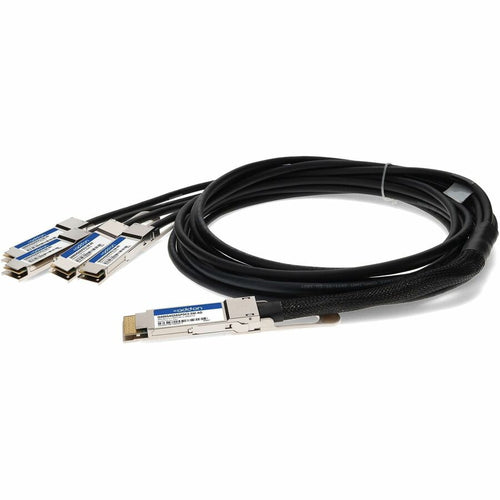 AddOn Twinaxial Network Cable - 8.20 ft Twinaxial Network Cable for Network Device, Transceiver, Server, Router, Switch - First End: 1 x QSFP-DD Network - Second End: 4 x QSFP56 Network - 400 Gbit/s -...  - Q400G4Q56GPDC2-5M-AO - eCommerce Business Prime