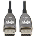 Tripp Lite DisplayPort Active Optical Cable (AOC), 8K 60 Hz (M/M), CL3 Rated, Latching Connectors, Black, 25 m (82 ft.) - 82.02 ft Fiber Optic A/V Cable for Audio/Video Device, Digital Signage Player,...  - P580F3-25M-8K6