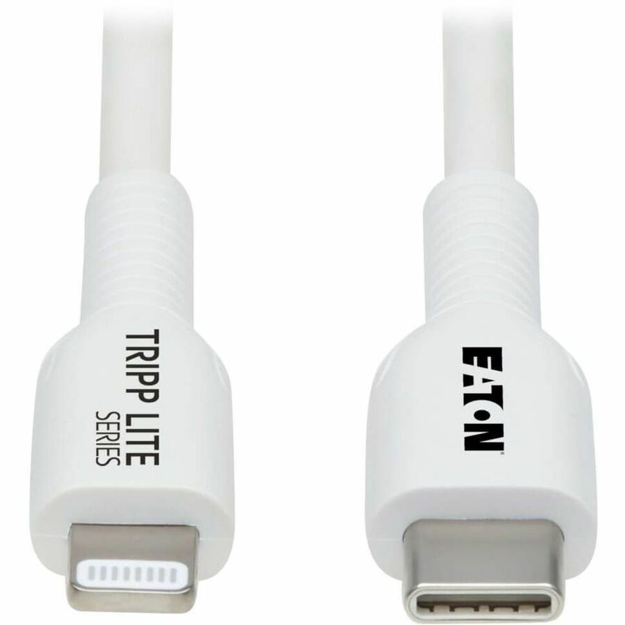 Tripp Lite Safe-IT USB C to Lightning Sync/Charge Cable Antibacterial 1M - 3.28 ft Lightning/USB-C Data Transfer Cable for iPhone, iPad, iPod, Computer, Wall Charger, Car Charger, Notebook, External H...  - M102AB-01M-WH - eCommerce Business Prime
