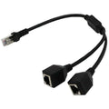 4XEM 2-to-1 RJ45 Splitter Cable Adapter - F/M- CAT5E - Network (RJ-45) - PVC - 4XCAT5ESPLITTER - eCommerce Business Prime