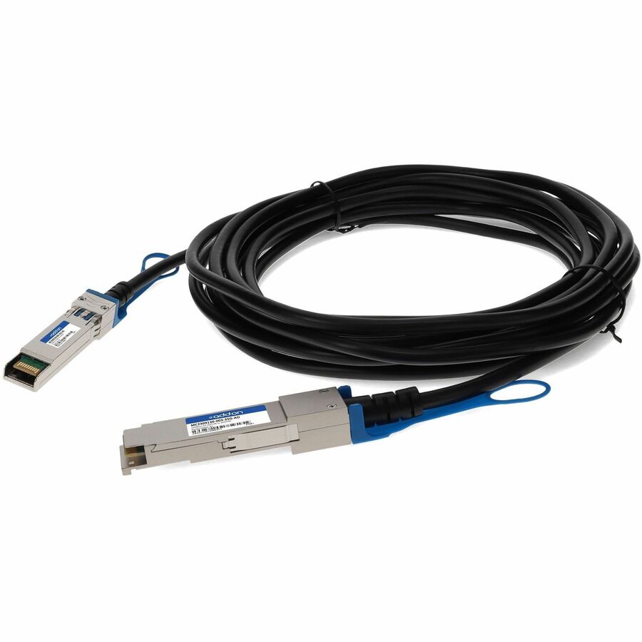 AddOn Twinaxial Network Cable - 9.84 ft Twinaxial Network Cable for Transceiver, Network Device - First End: 1 x QSFP28 Network - Second End: 1 x SFP28 Network - 25 Gbit/s - 28 AWG - Black - 1 - TAA C...  - MC2309130-003-25G-AO - eCommerce Business Prime