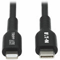 Tripp Lite USB C to Lightning Sync/Charge Cable (M/M), MFi Certified, Black, USB Type C 3 m (9.8 ft.) - 9.84 ft Lightning/USB-C Data Transfer Cable for iPad, iPod, iPhone, MacBook, Chromebook, Wall Ch...  - M102-03M-BK - eCommerce Business Prime