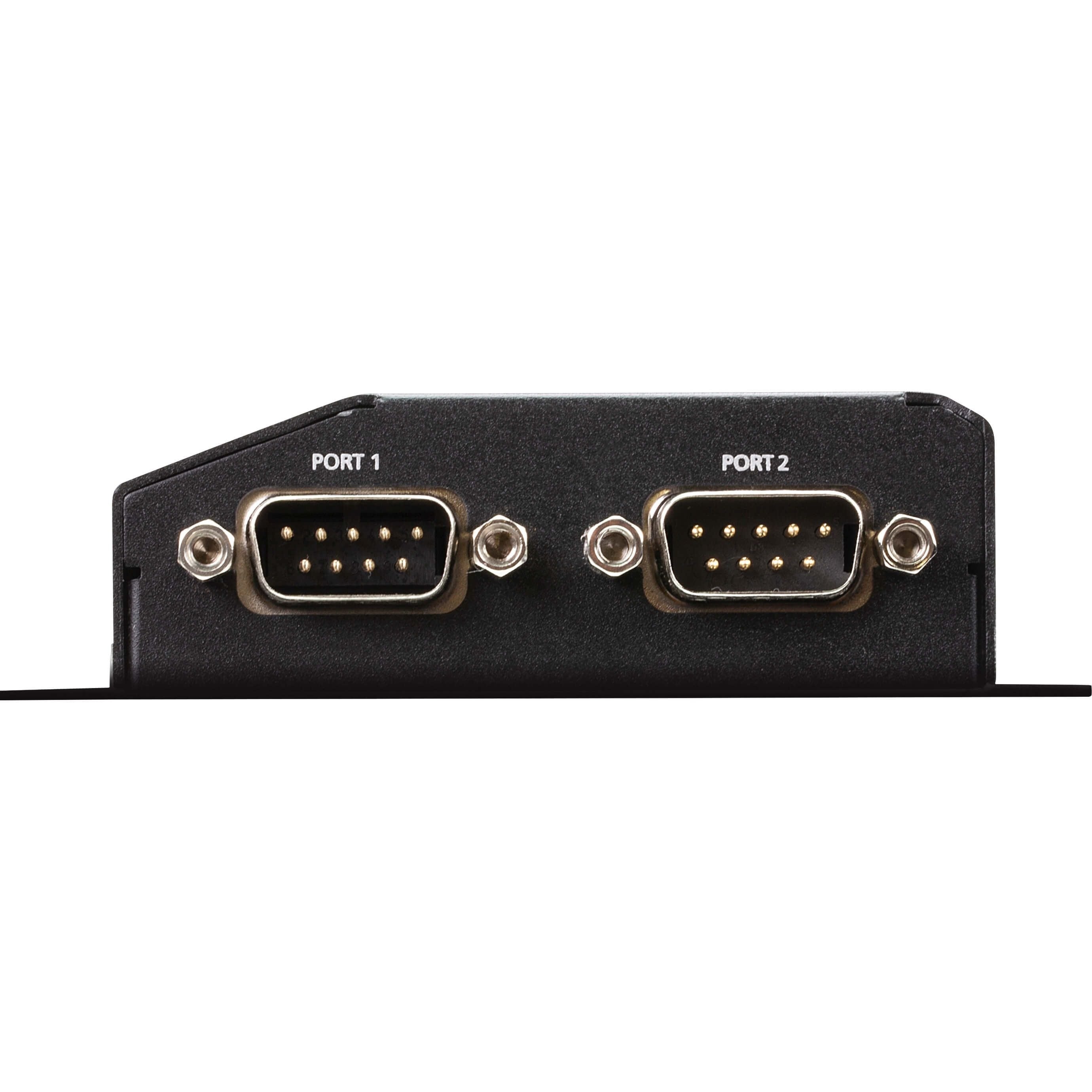 ATEN SN3002P 2-Port RS-232 Secure Device Server with PoE - Twisted Pair - 1 x Network (RJ-45) - 2 x Serial Port - PoE Ports - 10/100Base-TX - Fast Ethernet - Desktop, Wall Mountable, DIN Rail Mountabl...  - SN3002P - eCommerce Business Prime