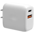 4XEM 38W USB-C and USB-A Charger - 1 Pack - 38 W - 120 V AC, 230 V AC Input - 5 V DC/3 A, 9 V DC, 12 V DC Output - White - 4XPOWERAC - eCommerce Business Prime