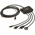 Tripp Lite Presentation Adapter 4-Port 4K60Hz HDMI DP USB C & VGA to HDMI - 4 Output Device - 1 - 3 x USB - 1 x HDMI In - 1 x VGA In - DisplayPort - 4K UHD - 4096 x 2160 - Rack-mountable - TAA Complia...  - B321-4X1-HDVC - eCommerce Business Prime