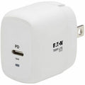 Tripp Lite USB Wall Charger USB C 18W Charging GaN Tech w/Lightning Cable - 120 V AC, 230 V AC Input - 5 V DC/3 A, 9 V DC Output - White - U280-W01-18C1-K - eCommerce Business Prime