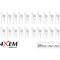 4XEM 20 Pack 3ft 1m Lightning Cable Compatible with Apple iPhone/iPad/iPod - 3.28 ft Lightning/USB Data Transfer Cable for iPhone, iPad, iPod, Computer, Power Adapter, Wall Outlet, iPod nano, iPad min...  - 4XLIGHTNING20PK - eCommerce Business Prime
