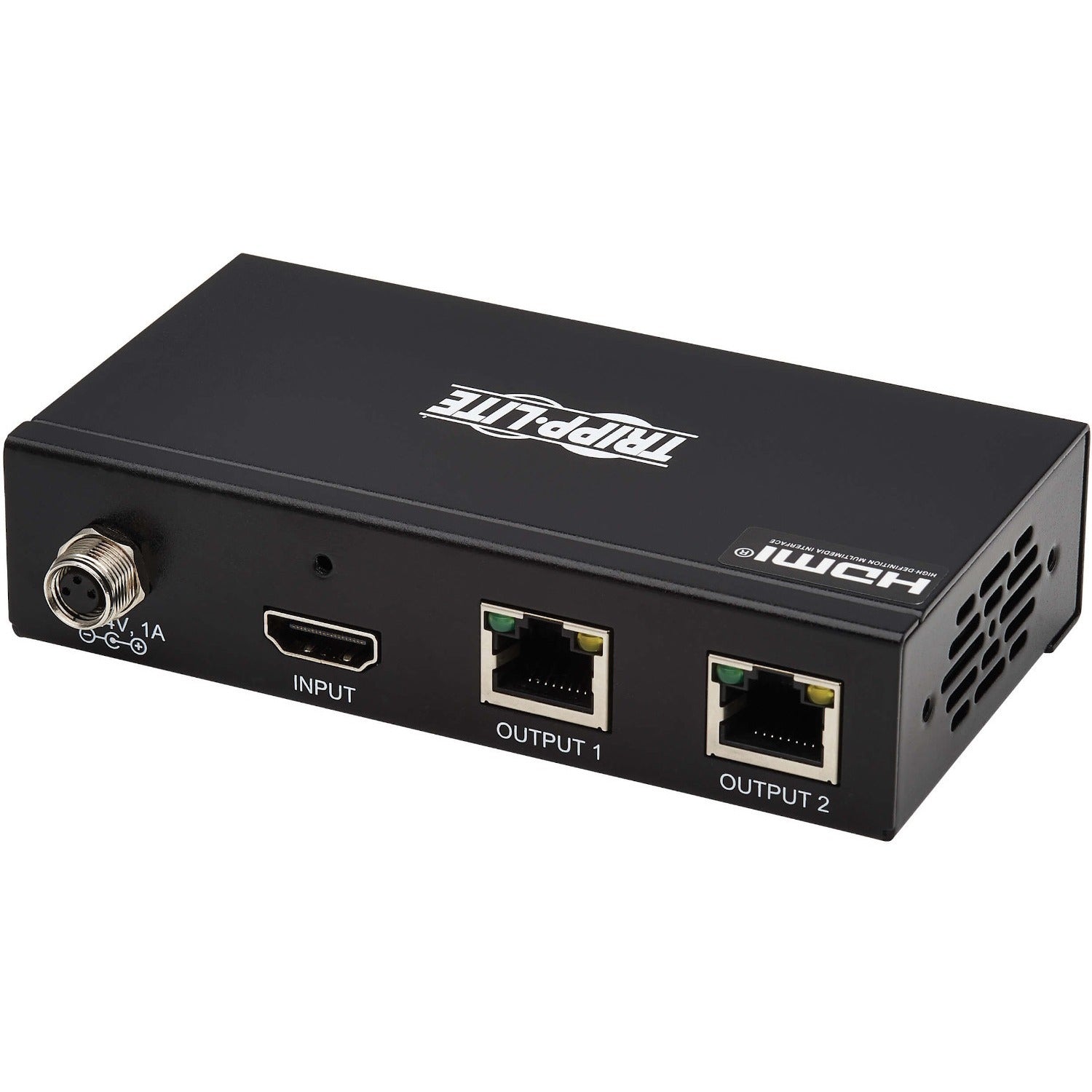 Tripp Lite HDMI Over Cat6 Splitter 2-Port 4K60Hz HDR 4:4:4 PoC HDCP 2.2 TAA - 3840 × 2160 - 230 ft Maximum Operating Distance - 1 x HDMI In - Network (RJ-45) - TAA Compliant - B127A-002-BH - eCommerce Business Prime