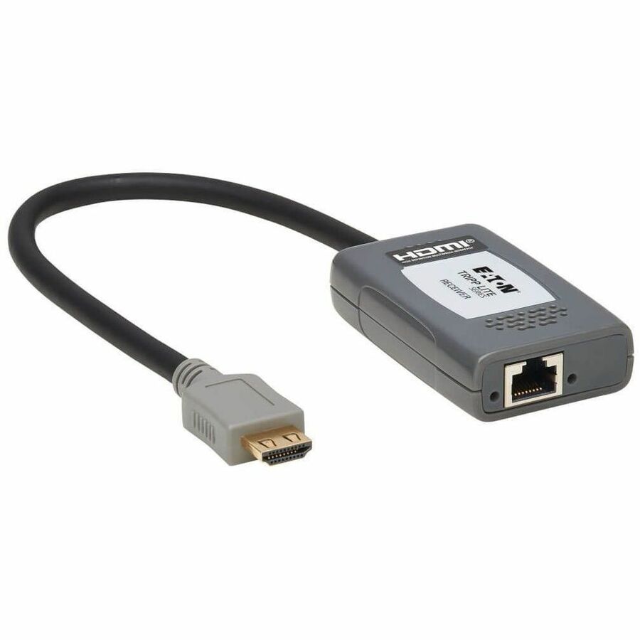 Tripp Lite HDMI Over Cat6 Receiver Pigtail 1-Port 4K60Hz HDR 4:4:4 PoC TAA - 1 Output Device - 230 ft Range - 1 x Network (RJ-45) - 1 x HDMI Out - 4K UHD - 3840 x 2160 - Twisted Pair - Category 6 - TA...  - B127A-1P0-PH - eCommerce Business Prime