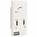 Tripp Lite HDMI Over Cat6 Receiver 2-Port Wall Plate 4K 60Hz HDR 4:4:4 PoC - 2 Output Device - 230 ft Range - 1 x Network (RJ-45) - 2 x HDMI Out - 4K UHD - 3840 x 2160 - Twisted Pair - Category 6 - Wa...  - B127A-2A0-FH - eCommerce Business Prime
