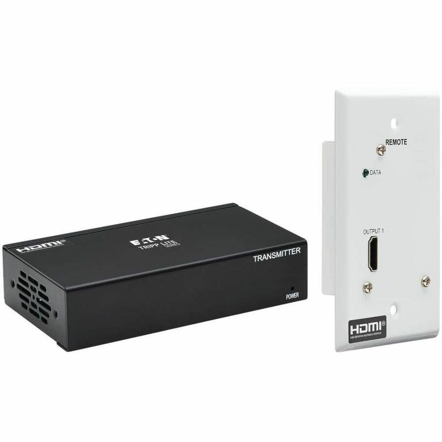 Tripp Lite DisplayPort to HDMI Over Cat6 Extender Kit w Wall Plate Receiver - 2 Input Device - 4 Output Device - 230 ft Range - 2 x Network (RJ-45) - 2 x HDMI Out - DisplayPort - 4K UHD - 3840 x 2160 ...  - B127A-1A1-BDFH - eCommerce Business Prime