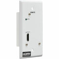 Tripp Lite HDMI Over Cat6 Receiver 1-Port Wall Plate 4K 60Hz HDR 4:4:4 PoC - 1 Output Device - 230 ft Range - 1 x Network (RJ-45) - 1 x HDMI Out - 4K UHD - 3840 x 2160 - Twisted Pair - Category 6 - Wa...  - B127A-1A0-FH - eCommerce Business Prime
