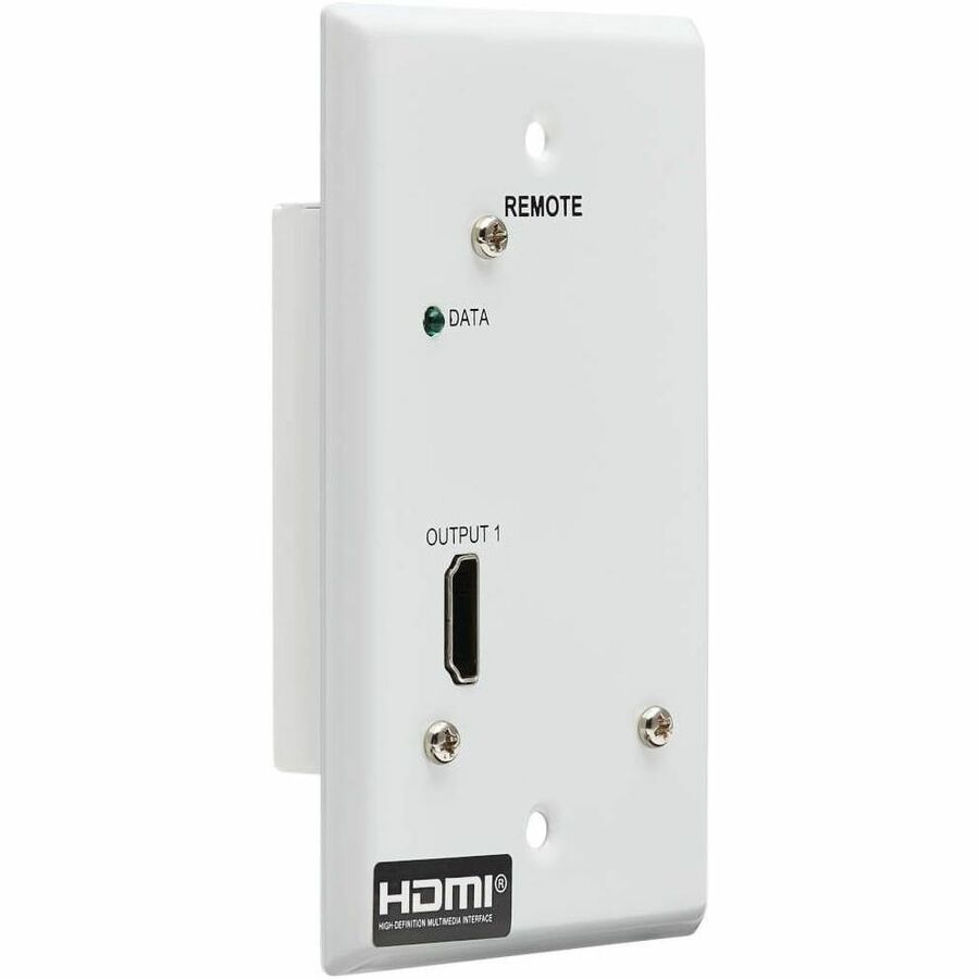 Tripp Lite HDMI Over Cat6 Receiver 1-Port Wall Plate 4K 60Hz HDR 4:4:4 PoC - 1 Output Device - 230 ft Range - 1 x Network (RJ-45) - 1 x HDMI Out - 4K UHD - 3840 x 2160 - Twisted Pair - Category 6 - Wa...  - B127A-1A0-FH - eCommerce Business Prime