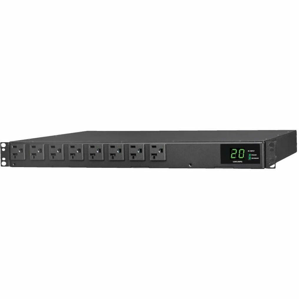 Tripp Lite PDU ATS / Metered 120V 1.92kW 20A 16 5-15/20R Dual L5-20P 1URM - Metered Auto Transfer Switch - NEMA 5-20P, NEMA L5-20P - 16 x NEMA 5-15/20R - 120 V AC - 1U - Horizontal - Rack-mountable, W...  - PDUMH20ATS - eCommerce Business Prime