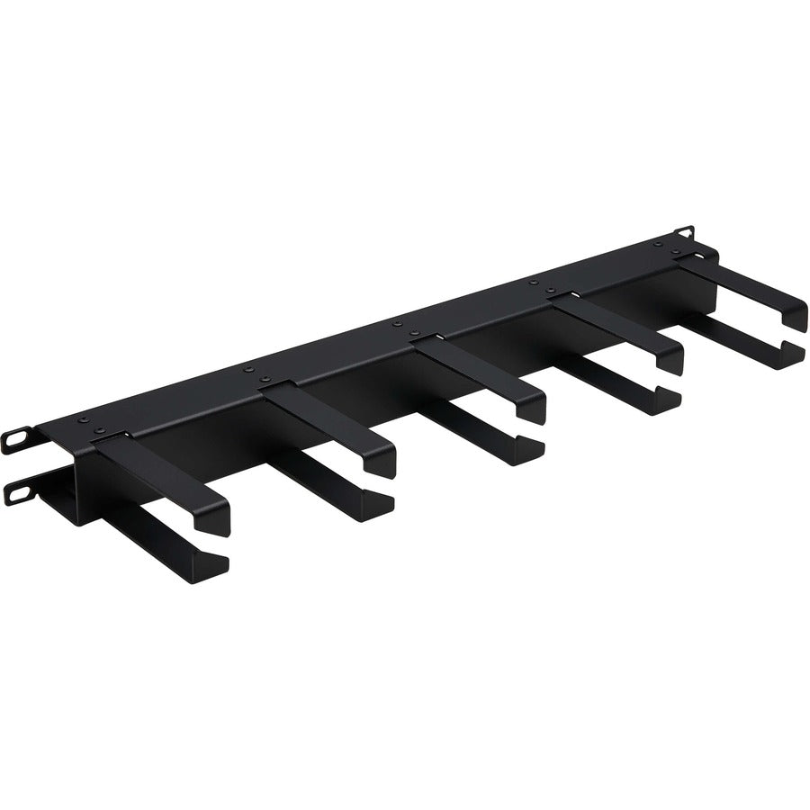 Tripp Lite Horizontal Cable Manager - Metal Rings, Black, 1U - Horizontal Cable Manager - Black - 1U Rack Height - Cold Rolled Steel, Metal - SRCABLERING1UHD - eCommerce Business Prime