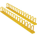 Tripp Lite Vertical Cable Manager - Flexible Rings, Yellow, 6 ft. (1.8 m) - Vertical Cable Manager - Yellow - 2 Pack - Steel - SRCABLERINGVRTF - eCommerce Business Prime