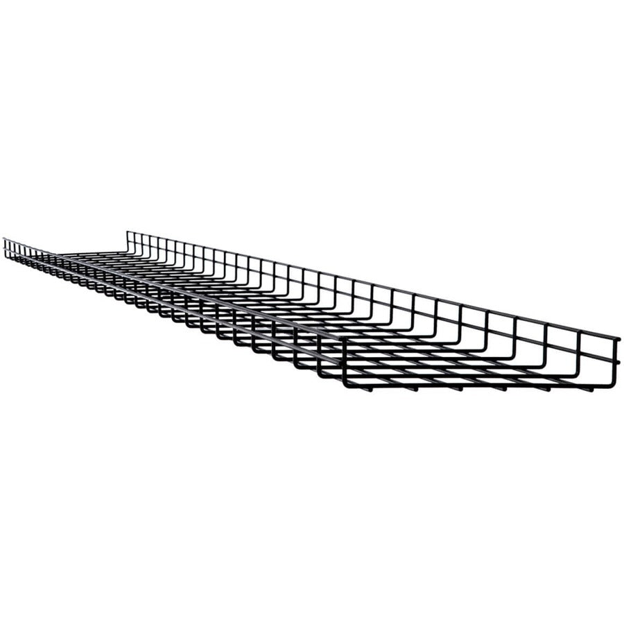 Tripp Lite Wire Mesh Cable Tray - 300 x 50 x 3000 mm (12 in. x 2 in x 10 ft) 10 Pack - Cable Tray - Black - 10 Pack - Steel - SRWB12210STR10 - eCommerce Business Prime