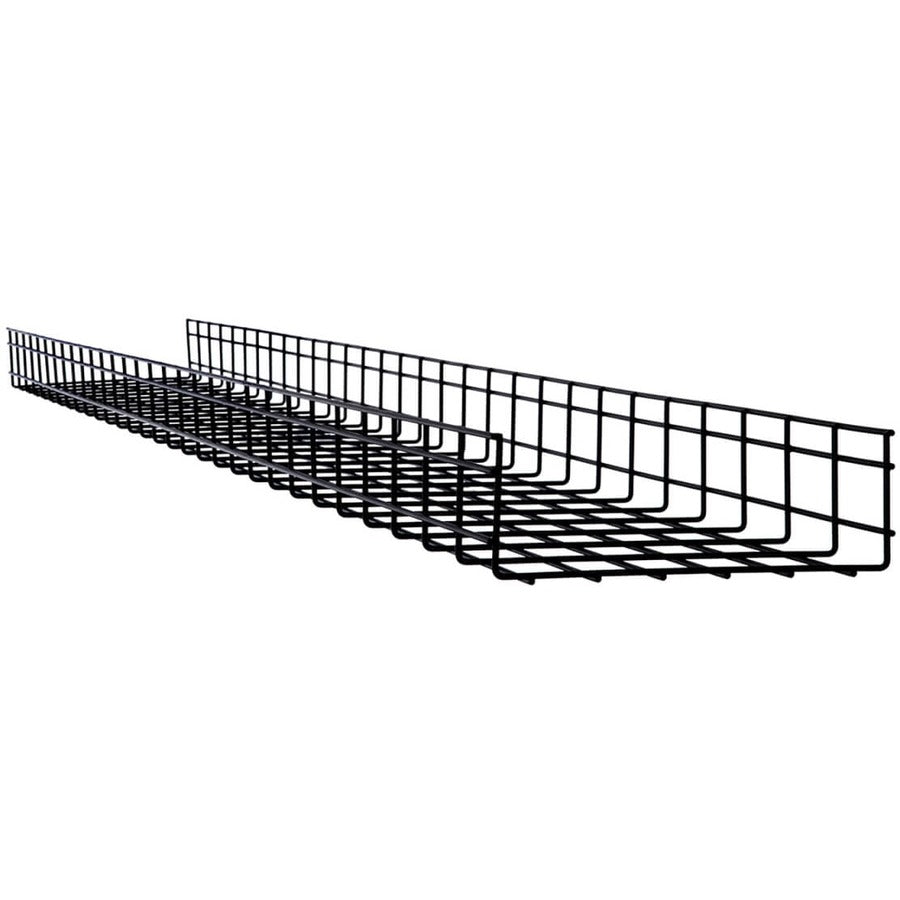 Tripp Lite Wire Mesh Cable Tray - 300 x 100 x 3000 mm (12 in. x 4 in. x 10 ft.), 6 Pack - Cable Tray - Black Powder Coat - 6 Pack - Steel - SRWB12410STR6 - eCommerce Business Prime